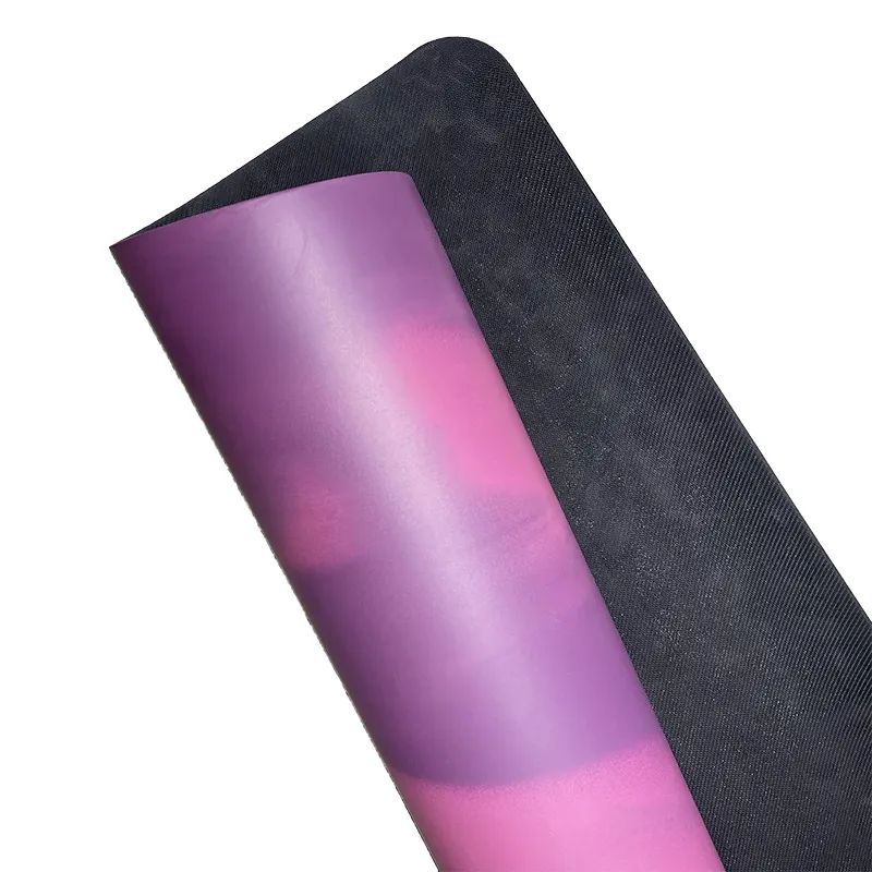 Umicca umweltfreundliche Eigenmarke individueller Großhandel 4mm UV-Druck Naturkautschuk PU-Leder Yoga-Matte Fabrik