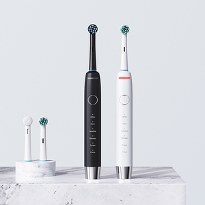 Spazzolino da Denti Rotante a 360° <span class=keywords><strong>con</strong></span> <span class=keywords><strong>Sensore</strong></span> di <span class=keywords><strong>Pressione</strong></span>, Ricarica Induttiva, Impermeabile, Ergonomico per l'Igiene Orale - Product Image 2