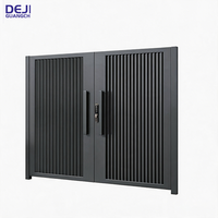 Porte d'entrée extérieure moderne de sécurité, portail principal en aluminium, portail automatique à battants pour maison, villa