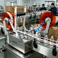 Machine d'étiquetage semi-automatique électronique pour bouteilles rondes, aliments, vin, pots en plastique, aluminium, cosmétiques, verre