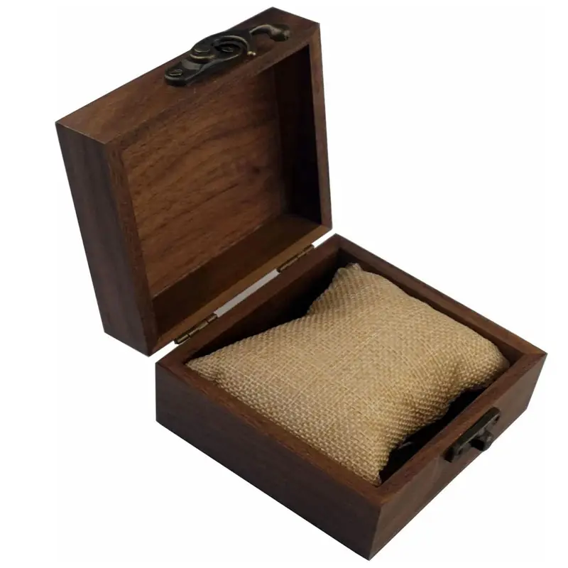 カスタムロゴウォールナット木製記念品ボックスギフトウォッチウッドボックス