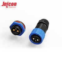 Connecteur étanche IP67 M23 2+1+5 broches à verrouillage par pression 50A 15A 5A, prise mâle et prise femelle à montage sur panneau pour trottinette électrique