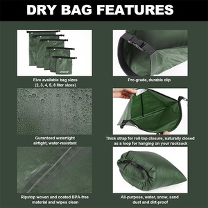 Juego de Bolsas Impermeables Ligeras para Canoa, Kayak, Rafting, Navegación, Senderismo y <span class=keywords><strong>Camping</strong></span> - Product Image 4