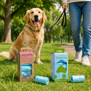Bolsas para Desechos de Perros Recicladas GRS PCR de Fabricación Personalizada para Paseos Diarios y Viajes, Empaque Personalizado de Marca Privada - Product Image 3