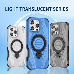 KAOU Armor Design <b>Magnetic</b> Ring Shockproof Air Cushion PC Material Phone <b>Case</b> for <b>iPhone</b> 16 Pro Max - Product Image 2