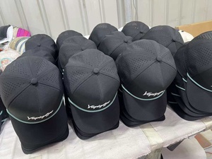 Casquette de golf personnalisée en corde, imperméable, perforée au laser, 5 panneaux, style camionneur, avec patch en caoutchouc PVC, casquette de baseball sportive - Product Image 3