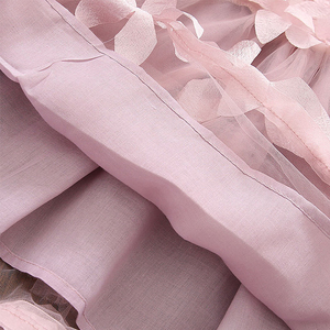 <span class=keywords><strong>De</strong></span> diseño moda alta calidad elegante Satén <span class=keywords><strong>seda</strong></span> <span class=keywords><strong>de</strong></span> <span class=keywords><strong>tul</strong></span> blanco rosa las niñas princesa <span class=keywords><strong>de</strong></span> verano vestido <span class=keywords><strong>de</strong></span> fiesta vestido - Product Image 5