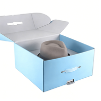 Boîtes à chapeaux personnalisées avec logo, écologiques, en carton rigide de luxe, boîtes d'expédition en papier, emballage pour casquettes