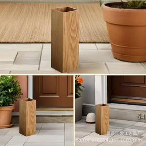 Wooden Umbrella <b>Stand</b> Solid Wood No Lid For Home Hotel Living Room Storage Box - Product Image 2