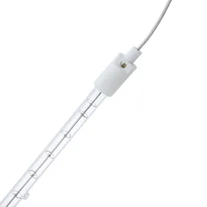 SC06 Onda curta quartzo claro tubo infravermelho secagem lâmpadas halogênio aquecedor haste