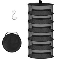 Séchoir à herbes à 6 couches avec fermeture éclair, en polycarbonate et maille Mylar, pliable, écologique, pour usage intérieur/extérieur