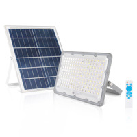 Heshi 100 W Proyector solar Luz Exterior Aluminio Reflector Con Panel Solar Impermeable Ip65 Exterior 100 Watt Focos Solares