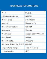 Module d'affichage LED souple haute fréquence de rafraîchissement 3840Hz, panneau LED HD 320x160mm pour scène de concert en direct
