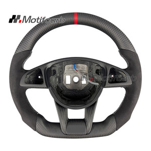 Volant personnalisé en carbone mat pour Mercedes-Benz Classe E et Classe C AMG W205 W213 A45 C63 C43 GT S GLA GLC GLE 2015-2018 - Product Image 1