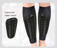 Chaussettes de football de football légères Spandex protège-tibias en nid d'abeille coussinet de compression du mollet