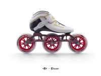 Patins à roulettes en ligne réglables en fibre de carbone, légers, confortables, professionnels, à rebond élevé, 85A PU, 3 roues, pour l'extérieur