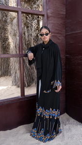 Robe maxi moderne brodée LEDUO, nouveau style, avec hijab abaya, robe musulmane pour femmes - Product Image 2