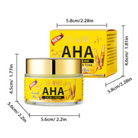 Crème Visage à la Niacinamide AHA Réduit les Rides Fines Lisse la Peau Éclaircissante Hydratante Vitamine E Crème Visage pour Peaux Sèches