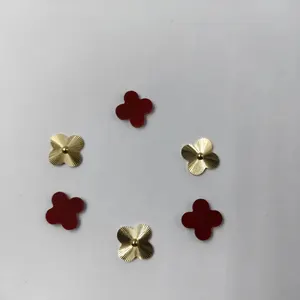 18k karat altın jewelry6 çiçek bilezik lazer şekli