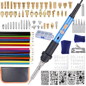 Kit d'outils de <span class=keywords><strong>pyrogravure</strong></span> sur bois, fer à souder, <span class=keywords><strong>pochoir</strong></span>, artisanat, <span class=keywords><strong>pyrogravure</strong></span> 60W - Product Image 3