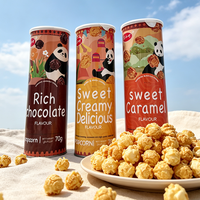 Popcorn de maïs sucré cuit au four, sans graisses trans, certifié HACCP MUI Halal, sachet de 70g, fabricant direct, distributeur en gros, coopération