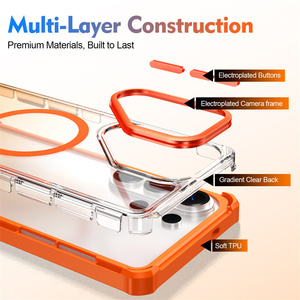 Funda Magnética Transparente con Protección para Teléfono, Diseño Arcoíris, para Samsung S26 Ultra, S25, S24, Neon, A57, A17, A27 FE, Antigolpes, Nueva - Product Image 6