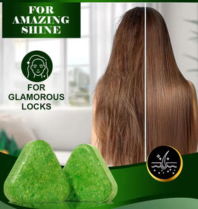 Sapone Solido Artigianale Originale Private Label Biologico Naturale Nutriente a Base di Erbe a Forma di Triangolo Seven Green per Capelli per Pelli Sensibili - Product Image 4