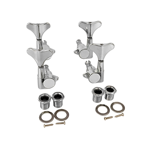 2R2L Clavijas de Afinación para Bajo Eléctrico, Cabeza de <span class=keywords><strong>Guitarra</strong></span>, Color Negro - Product Image 6