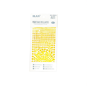 Adesivi con strass ILAN 3-6MM Giallo circa 275 pezzi per decorazioni nail art - Product Image 1