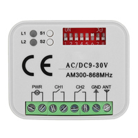 Télécommande RF HCS301 à 2 canaux, apprentissage, code fixe, porte automatique, 433 MHz, 315 MHz, batterie rechargeable, 4 boutons, plastique
