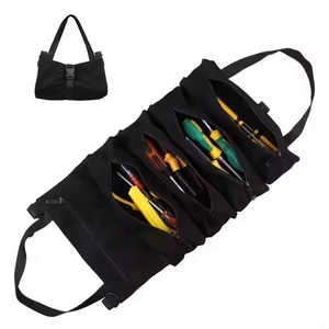 Free Sample custom portable canvas <b>backpack</b> tool bag gardening tools bag electrician <b>roll</b> <b>up</b> tool bag for men - Product Image 1