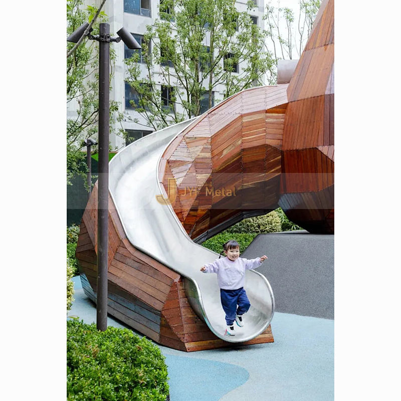 Giant Spiral Slides Fun for Kids Adults at Amusement Parks