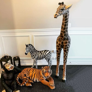 Decoración para Fiesta de Boda con Temática de Animales de Safari <span class=keywords><strong>2022</strong></span>, Accesorios de Animales Realistas, Estatua de Resina para Estudio Fotográfico de Bodas - Product Image 5