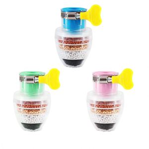 เครื่องกรองน้ำก๊อก 6 ชั้น ผลิตจากพลาสติกเป็นมิตรกับสิ่งแวดล้อม พร้อมไส้กรองคาร์บอนกัมมันต์ อุปกรณ์เสริมก๊อกน้ำ ดีไซน์ทันสมัย - Product Image 4