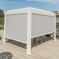 Meilleure vente Gazebo automatique moderne Pergola Bioclimatica Toit en aluminium à persiennes Couverture de patio Pergola