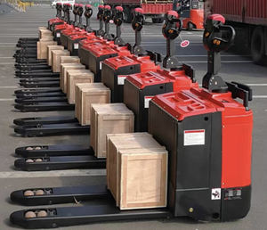 Электрическая тележка для поддонов Uni-Silent 2 тонны (4400 фунтов) с гидравлическим приводом, свинцово-кислотным аккумулятором, электрическим боковым смещением и полным приводом 4WD, модель CBD20C-550 - Product Image 3