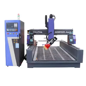 ATC Chất lượng cao ngang Swing gỗ CNC Router 4 trục CNC máy khắc gỗ với 180 độ SWING đầu