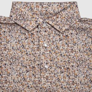 Camiseta de golf de poliéster Birdseye con estampado completo, protección UPF, cierre de perlas, diseño de sublimación, económica, para equipos, con estampado de sol. - Product Image 2