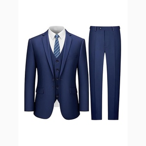 Traje Azul Marino de Alta Calidad para Hombre, Traje de Doble Botonadura, Traje de Boda a Medida para Hombre - Product Image 1