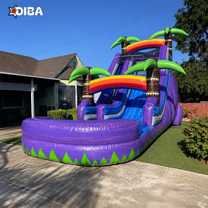 <span class=keywords><strong>Toboggan</strong></span> aquatique gonflable personnalisé pour enfants, <span class=keywords><strong>toboggan</strong></span> aquatique pour enfants pour terrain arrière - Product Image 1