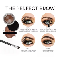 Fabricants de Marques Blanches – Crème Sourcils Teintée Minérale Végétale Longue Durée Imperméable et Douce, 6 Couleurs, ODM OEM