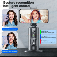 Stabilisateur intelligent Q02 pour téléphone portable avec reconnaissance faciale, diffusion en direct, suivi panoramique anti-tremblement