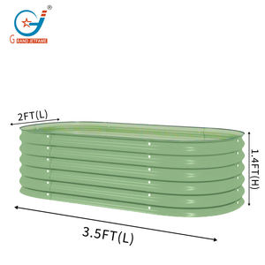 Kit de jardinière surélevée en métal de 17 pouces de hauteur, bac à plantes d'extérieur pour légumes et fleurs - Product Image 3