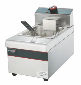 8L Electric Table Top Commercial Open Deep Fryer With Automatic Oil Filter System CE