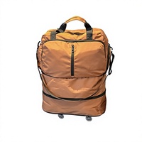 Sac de voyage portable en tissu Oxford 20-35L grande capacité extensible avec séparation sec/humide unisexe à porter à la main ou à l'épaule