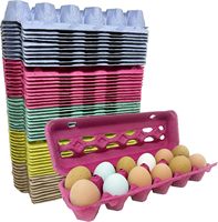 Plateaux à Œufs Personnalisés Recyclables Biodégradables en Pâte à Papier de Qualité, Alvéoles en Carton pour Œufs, Boîtes à Œufs Jetables en Papier et Pâte à Papier