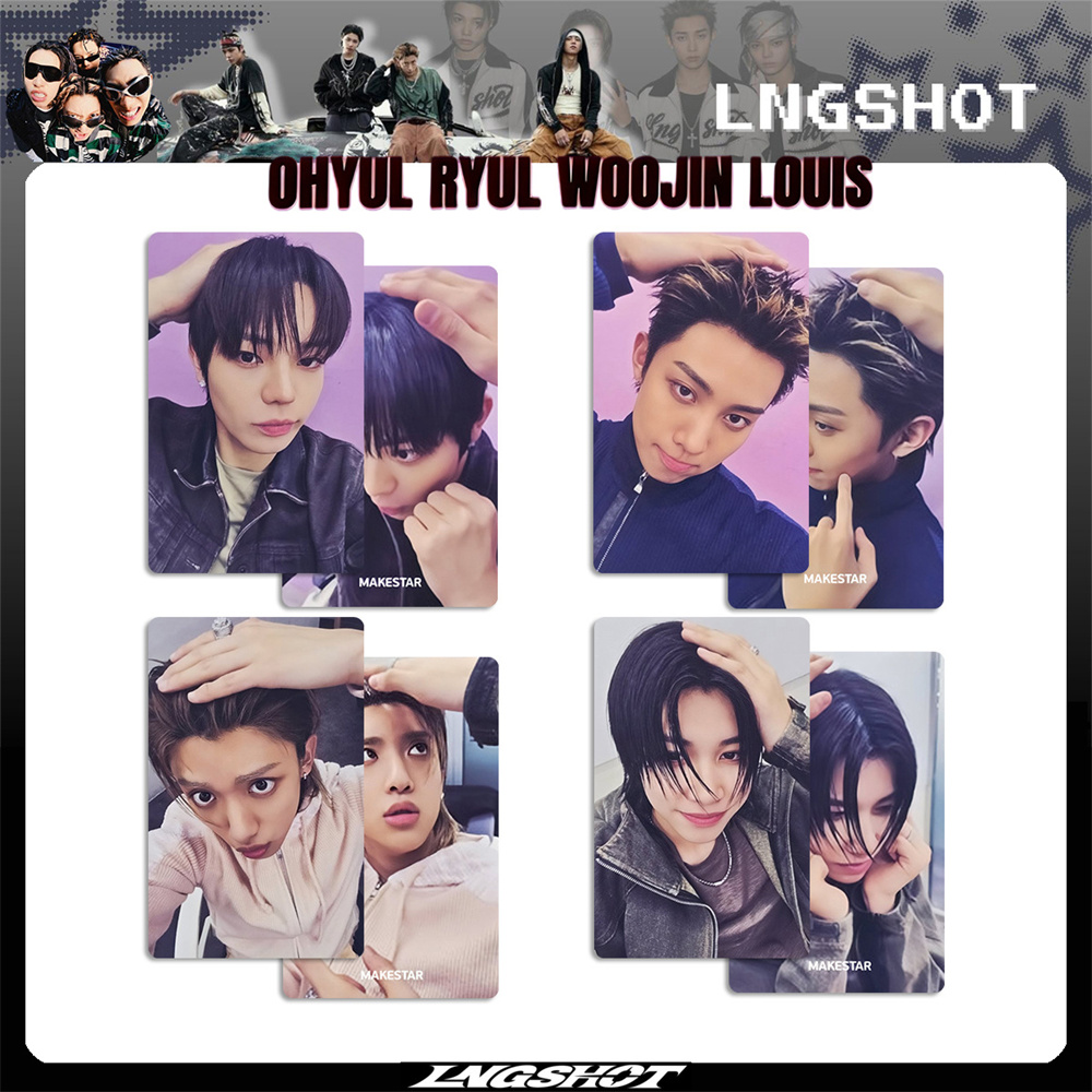 Kpop LNGSHOT Idols 4Pcs/Set Selfie Photocards SHOT CALLERS Album