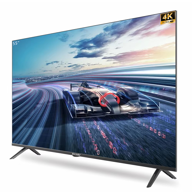 KUAI Factory OEM Tv Smart 55 Inch Flat Screen Android 14 System Smart Tv 4k Ultra HD LED TV