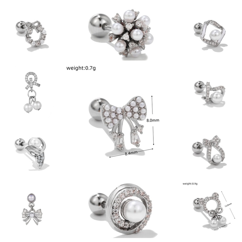 ZUOLA High Fashion Titanium Stud Earrings