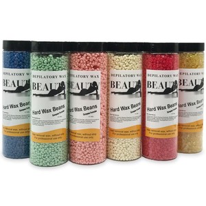 Granos de cera para depilación, granos de cera de colofonia sólida embotellada de 300g400g, sin papel, 15 colores - Product Image 2